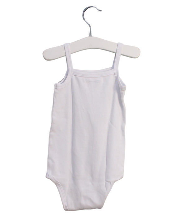 A White Sleeveless Bodysuits from Vertbaudet in size 12-18M for girl. (Back View)