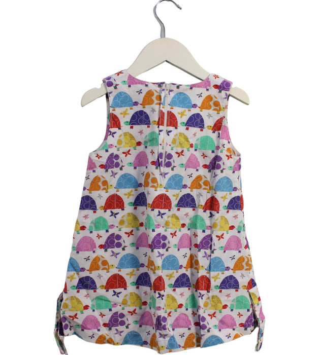 A Multicolour Sleeveless Dresses from Jim Thompson in size 4T for girl. (Back View)