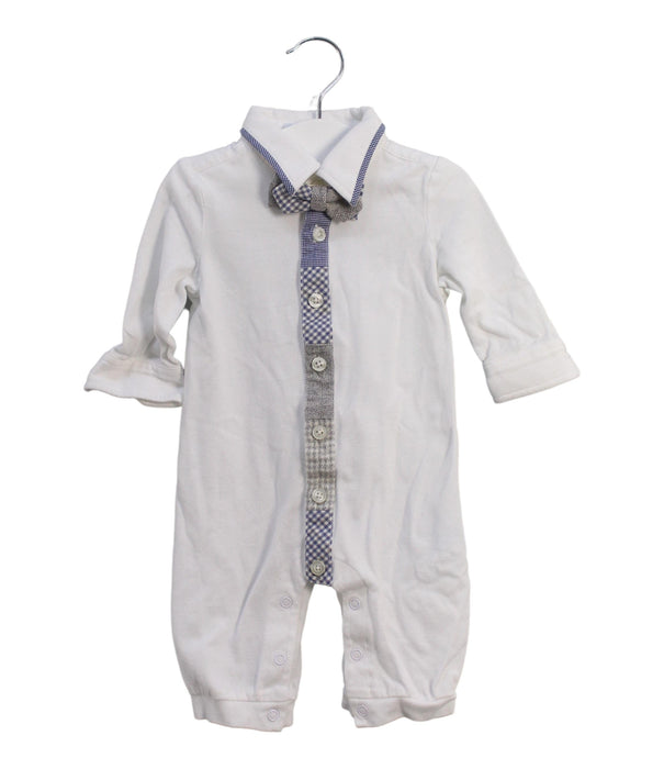 A White Long Sleeve Jumpsuits from Nicholas & Bears in size 3-6M for boy. (Front View)