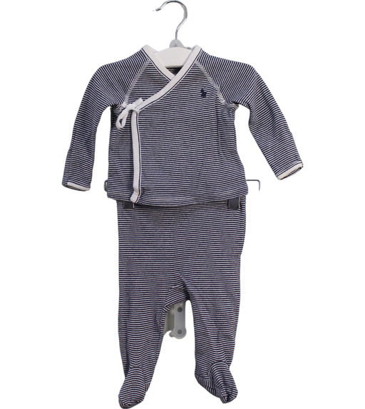 A Navy Pyjama Sets from Ralph Lauren in size 0-3M for boy. (Front View)
