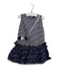 A Navy Sleeveless Dresses from Chickeeduck in size 2T for girl. (Front View)