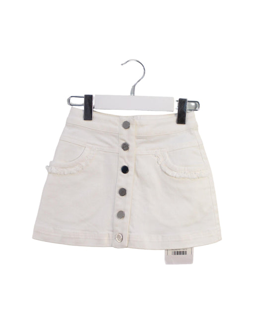 A White Short Skirts from Bora Aksu in size 4T for girl. (Front View)
