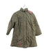 A Green Puffer/Quilted Coats & Outerwear from La Compagnie des Petits in size 6T for girl. (Front View)