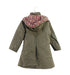 A Green Puffer/Quilted Coats & Outerwear from La Compagnie des Petits in size 6T for girl. (Back View)