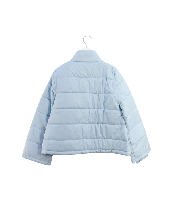A Blue Puffer/Quilted Jackets from I Pinco Pallino in size 8Y for girl. (Back View)