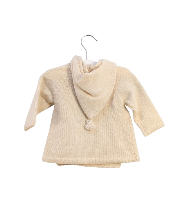 A Ivory Knit Sweaters from Seed in size 0-3M for girl. (Back View)