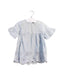 A Blue Short Sleeve Dresses from Seed in size 3-6M for girl. (Front View)