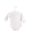 A White Long Sleeve Bodysuits from Mides in size 0-3M for girl. (Back View)