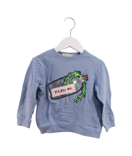 A Blue Crewneck Sweatshirts from Stella McCartney in size 4T for boy. (Front View)