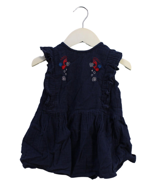 A Navy Sleeveless Dresses from Catimini in size 6-12M for girl. (Front View)