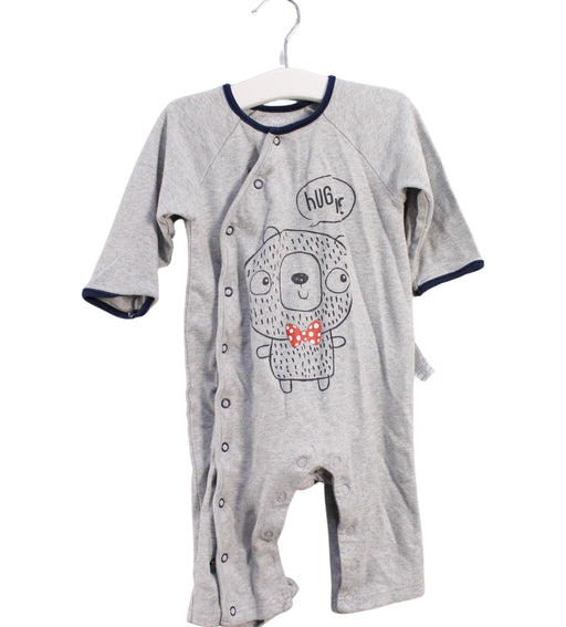 A Grey Long Sleeve Jumpsuits from Mides in size 6-12M for boy. (Front View)