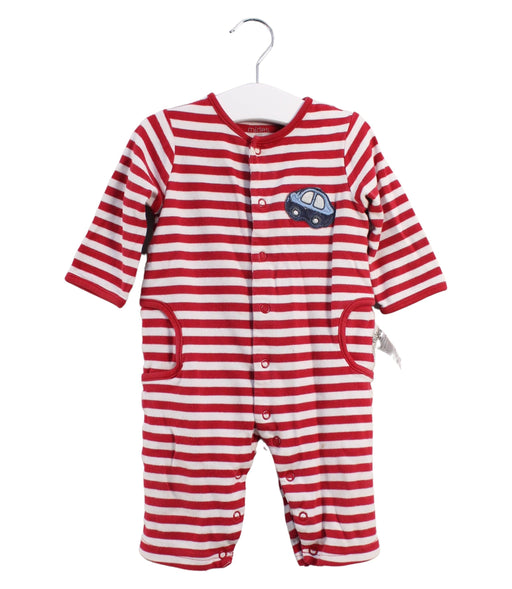 A Red Long Sleeve Jumpsuits from Mides in size 6-12M for boy. (Front View)