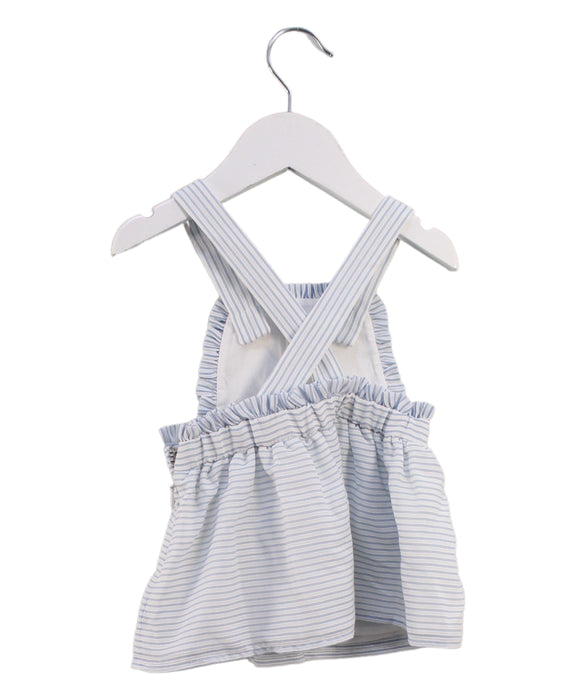 A Blue Overall Dresses from Nicholas & Bears in size 0-3M for girl. (Back View)