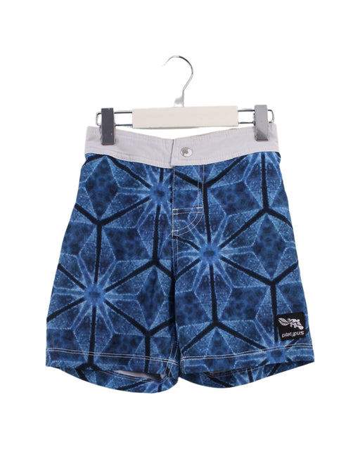 A Blue Swim Shorts from Platypus in size 6T for boy. (Front View)
