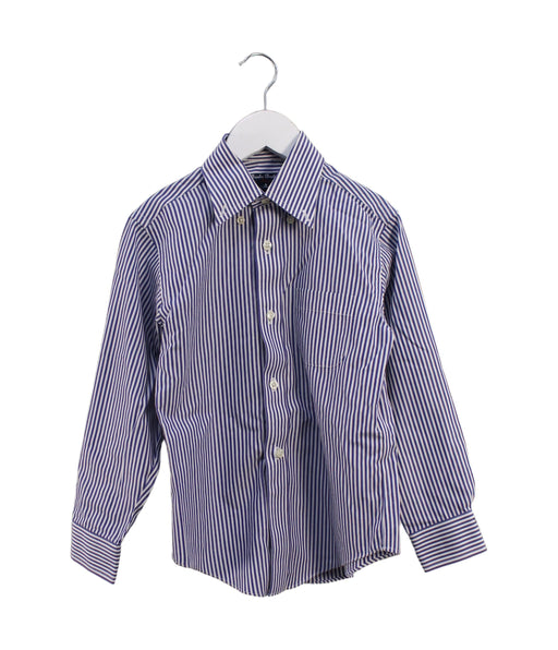 A Blue Shirts from Brooks Brothers in size 6T for boy. (Front View)