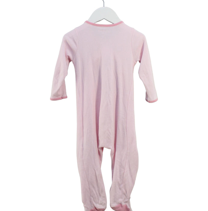 A Pink Onesies from Guess in size 6-12M for girl. (Back View)