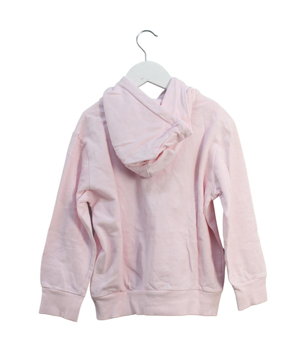 A Pink Hooded Sweatshirts from Catalog in size 7Y for girl. (Back View)