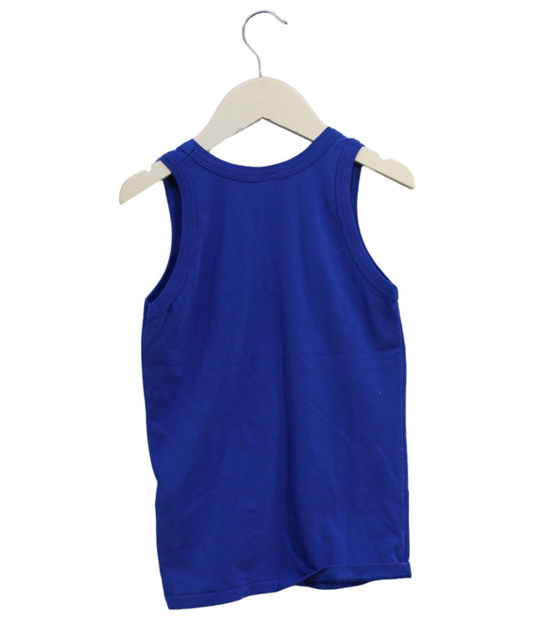 A Blue Sleeveless Tops from Petit Bateau in size 8Y for boy. (Back View)