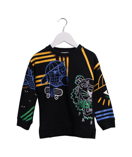 A Black Crewneck Sweatshirts from Kenzo in size 3T for boy. (Front View)