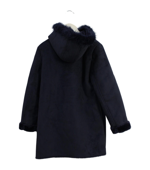 A Navy Coats from Derhy Kids in size 6T for girl. (Back View)