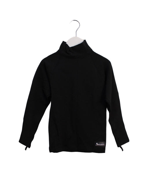 A Black Rash Guards from Aeroskin in size 3T for boy. (Front View)
