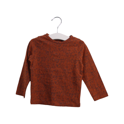 A Brown Long Sleeve Tops from Vertbaudet in size 12-18M for boy. (Front View)