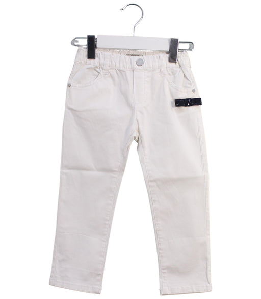 A White Casual Pants from Armani in size 18-24M for girl. (Front View)