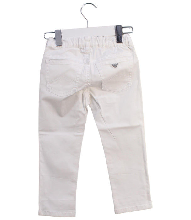 A White Casual Pants from Armani in size 18-24M for girl. (Back View)