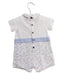A White Short Sleeve Rompers from Armani in size 0-3M for boy. (Back View)