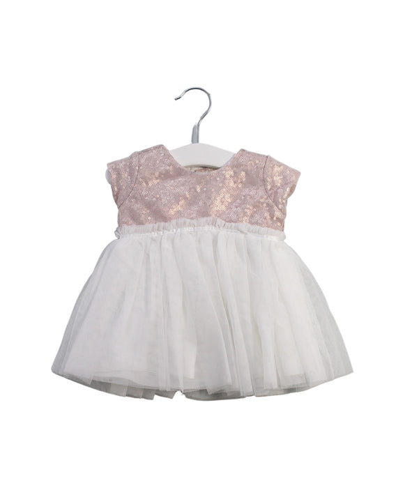 A  Short Sleeve Dresses from Miniclasix in size 3-6M for girl. (Front View)