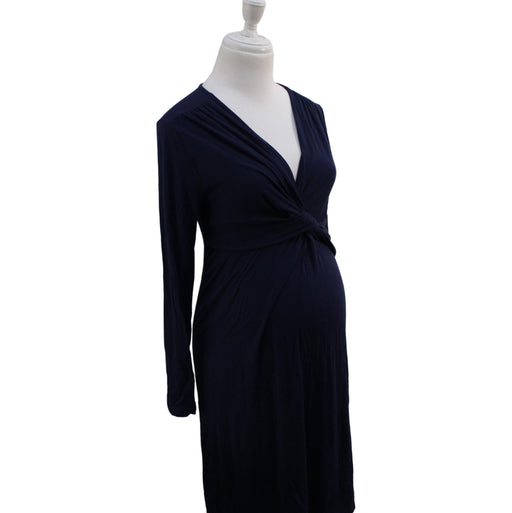 A Navy Long Sleeve Dresses from Mayarya in size XS for maternity. (Front View)