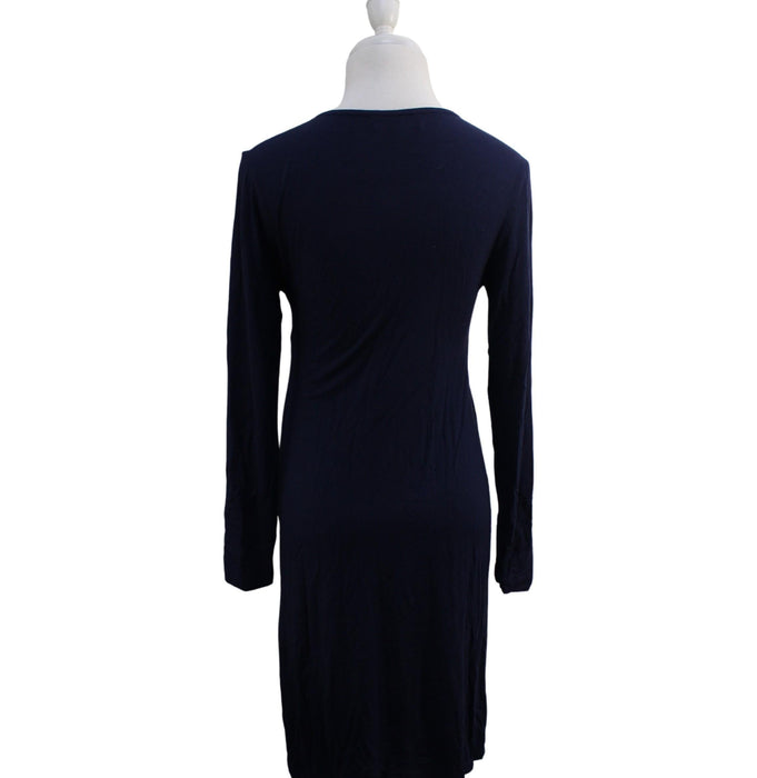 A Navy Long Sleeve Dresses from Mayarya in size XS for maternity. (Back View)
