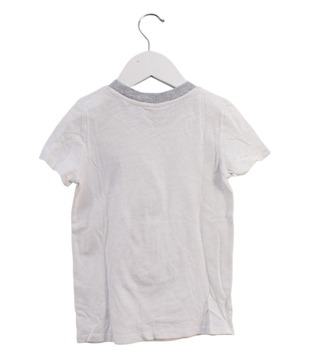 A White Short Sleeve T Shirts from Seed in size 4T for boy. (Back View)