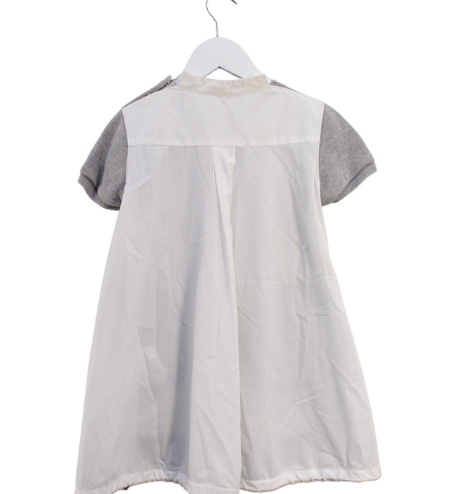 A Grey Short Sleeve Dresses from Sacai in size 4T for girl. (Back View)