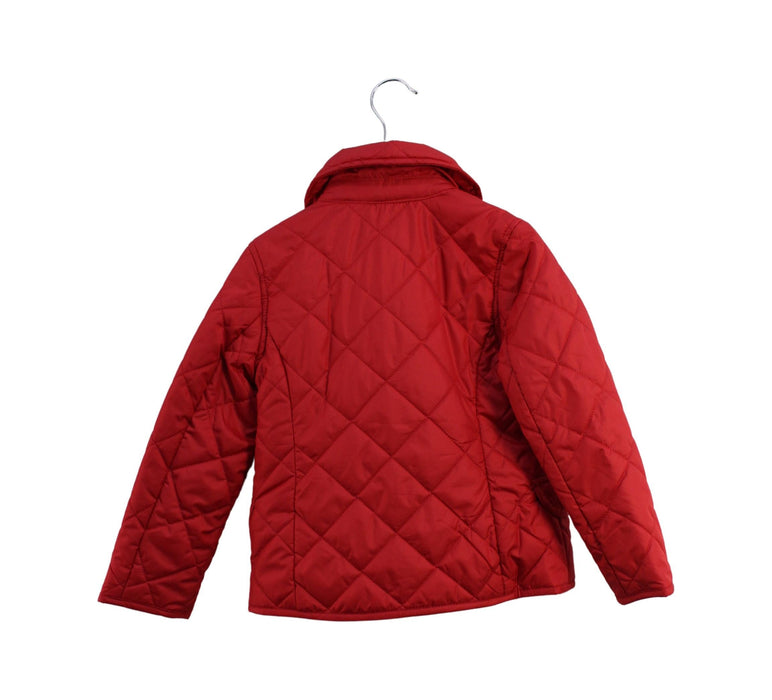 A Red Puffer/Quilted Jackets from Polo Ralph Lauren in size 4T for boy. (Back View)