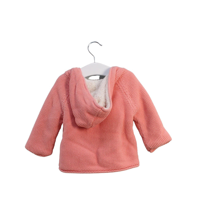 A Pink Puffer/Quilted Jackets from Seed in size 6-12M for girl. (Back View)