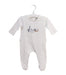 A White Long Sleeve Jumpsuits from Paul Smith in size 0-3M for boy. (Front View)