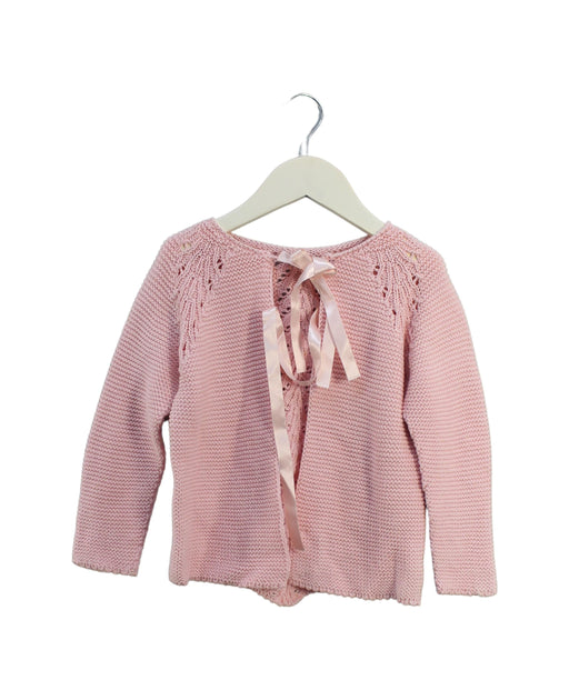 A Pink Cardigans from Nueces in size 4T for girl. (Front View)