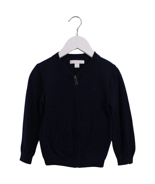 A Navy Knit Sweaters from Burberry in size 3T for girl. (Front View)
