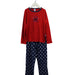 A Red Pyjama Sets from Petit Bateau in size 10Y for boy. (Front View)