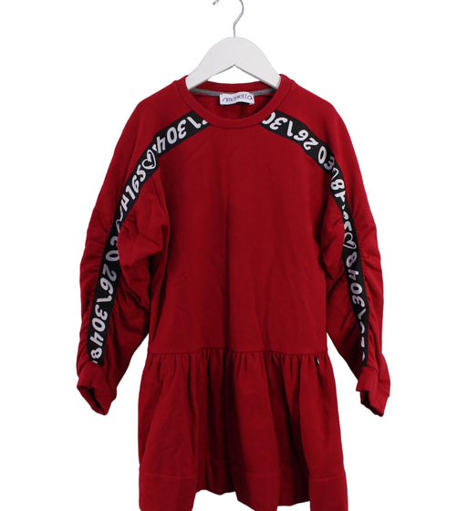 A Red Sweater Dresses from Simonetta in size 8Y for girl. (Front View)