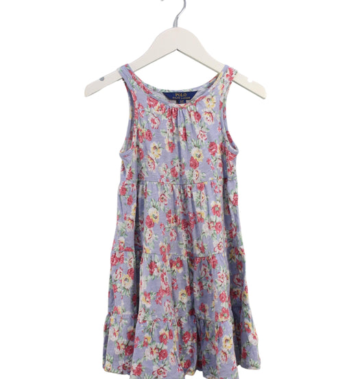A Multicolour Sleeveless Dresses from Polo Ralph Lauren in size 4T for girl. (Front View)