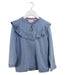 A Blue Zippered Sweatshirts from Bonnet à Pompon in size 6T for girl. (Front View)