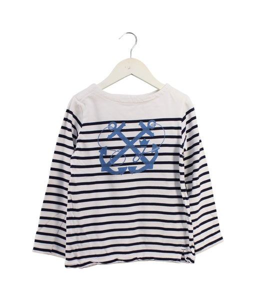 A Navy Long Sleeve Tops from Jacadi in size 8Y for boy. (Front View)