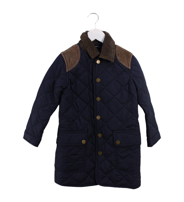 A Navy Puffer/Quilted Coats & Outerwear from Ralph Lauren in size 4T for girl. (Front View)