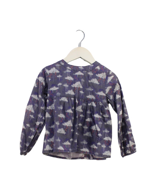 A Purple Long Sleeve Tops from Juliet & the Band in size 4T for girl. (Front View)