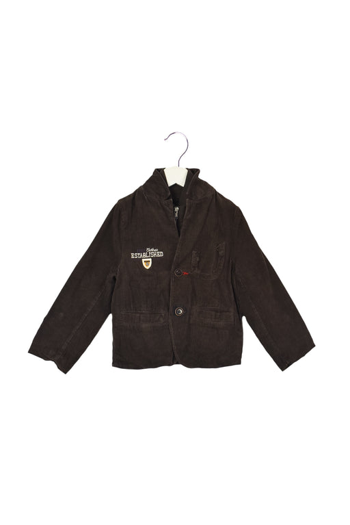 A Brown Lightweight Jackets from IKKS in size 5T for boy. (Front View)