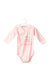 A Pink Long Sleeve Bodysuits from Organic Baby in size 6-12M for girl. (Front View)