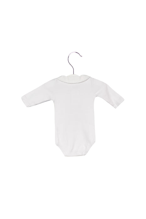 A White Long Sleeve Bodysuits from Acanthe in size 0-3M for boy. (Back View)
