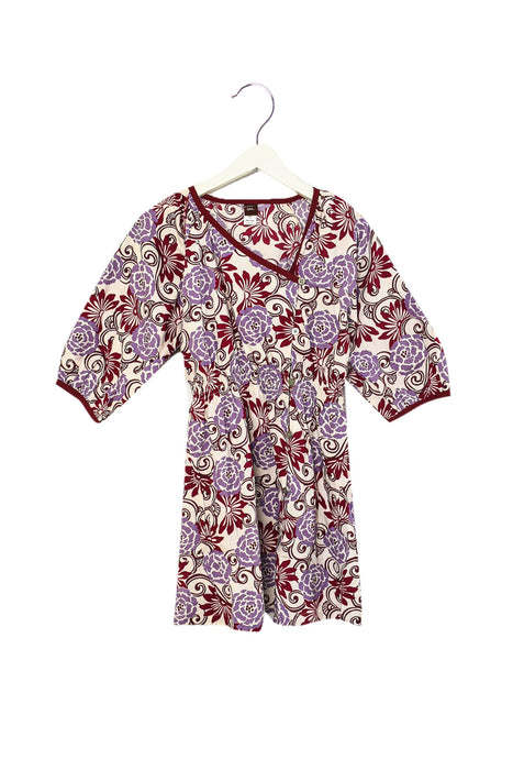 A Multicolour Long Sleeve Dresses from Tea in size 7Y for girl. (Front View)